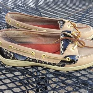 Cheetah print Sperrys